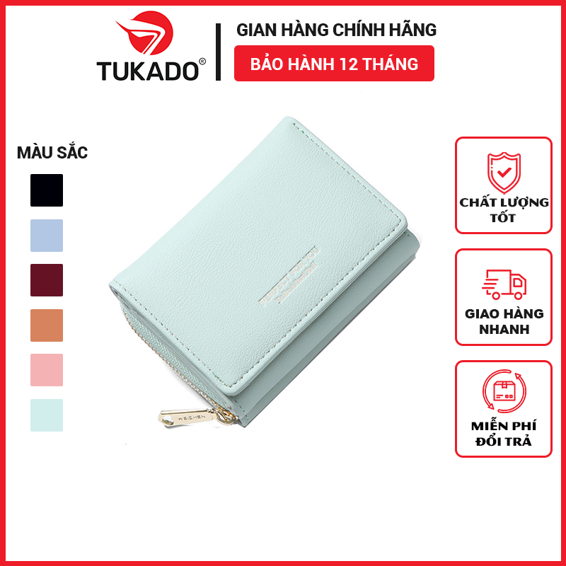 Ví Nữ Mini Cầm Tay PERFECT FOR YOU Gấp 3 Nhỏ Gọn Nhiều Ngăn Tiện Dụng Chất Da Cực Đẹp PFY11 - Tukado