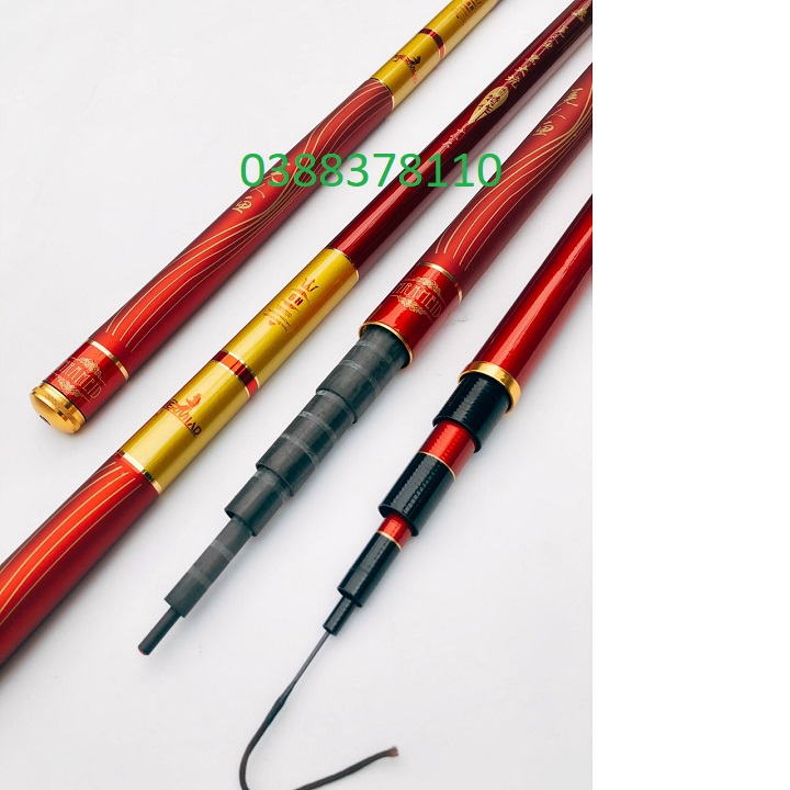 Cần câu tay 6h phượng hoàng đỏ, tặng kèm ngọn phụ - ct6h4