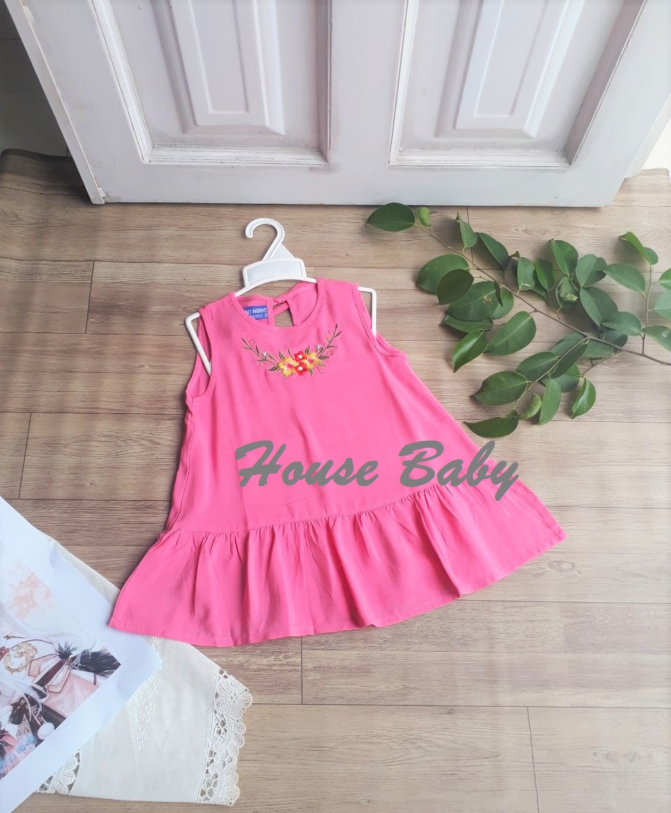 Đầm tole Bảo Ngọc/váy bé gái/ đàm chữ A cho bé từ 8 đến 25kg