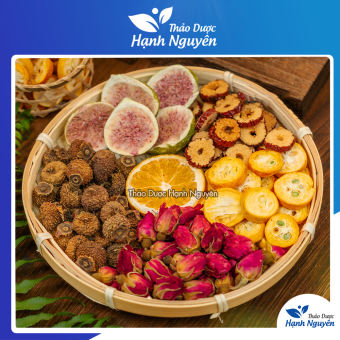 Trà dưỡng nhan vitamin C, hỗ trợ trắng da, ngừa nám hiệu quả, trà lê gai hoa hồng - Thảo Dược Hạnh Nguyên