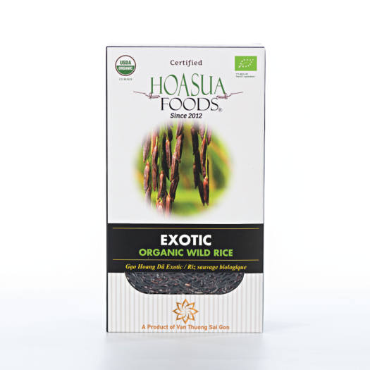 Gạo Organic Hoang Dã Hữu Cơ Exotic - HOASUAFOODS - dẻo thơm hạt tròn 1KG