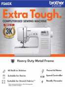 Brother FS60X Portable Heavy Duty Sewing Machine