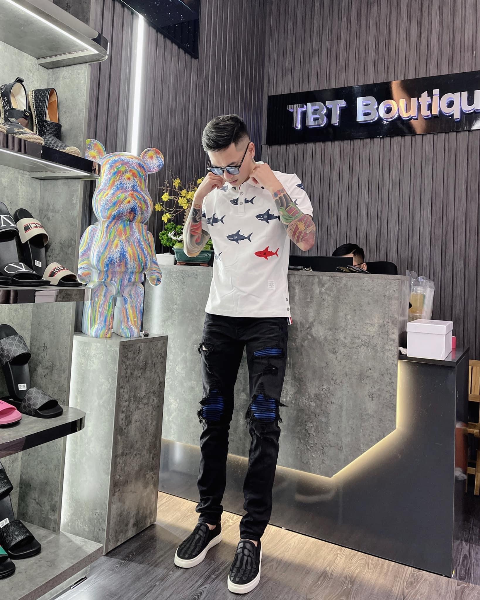Polo Cá Mập ThomBrowne Nam, Áo Polo cá mập siêu cấp new 2022 hàng siêu cấp
