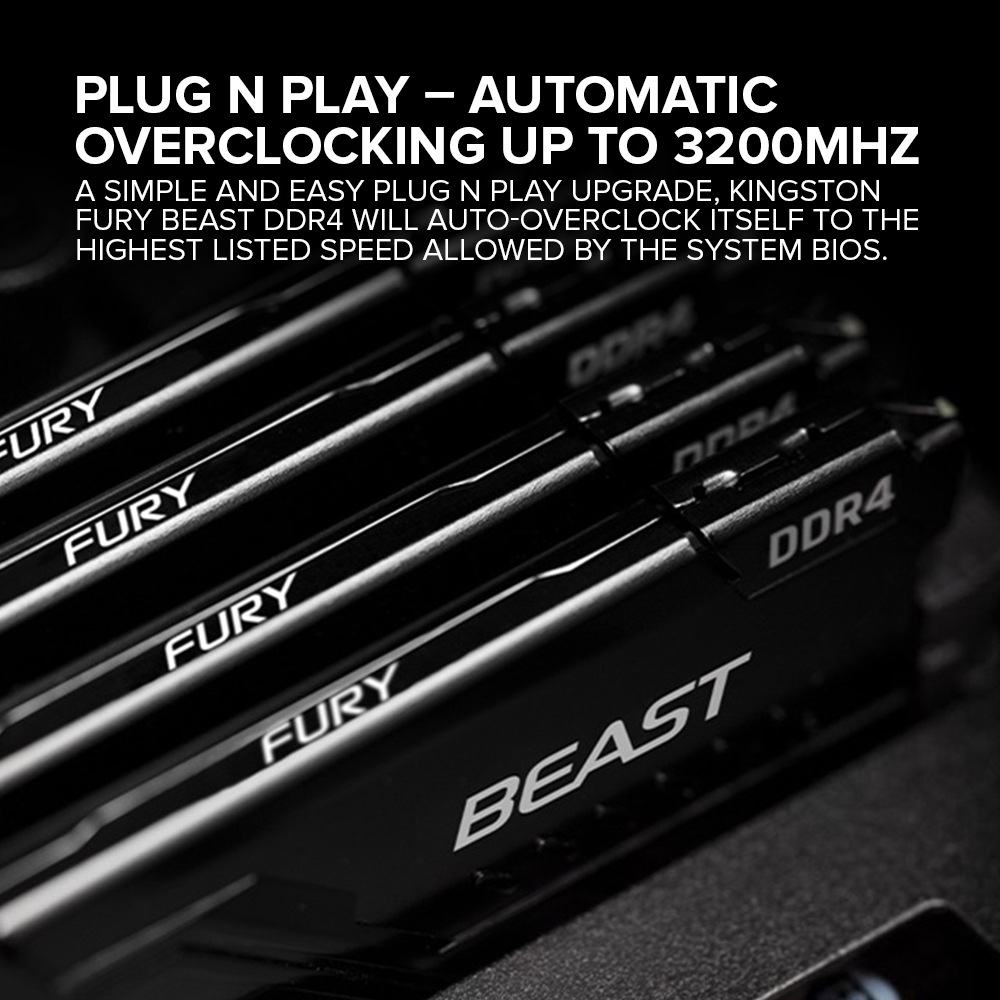 3600 Mhz Hyperx Fury Ddr4 2400 Overclock 3600mhz Overclock Ram