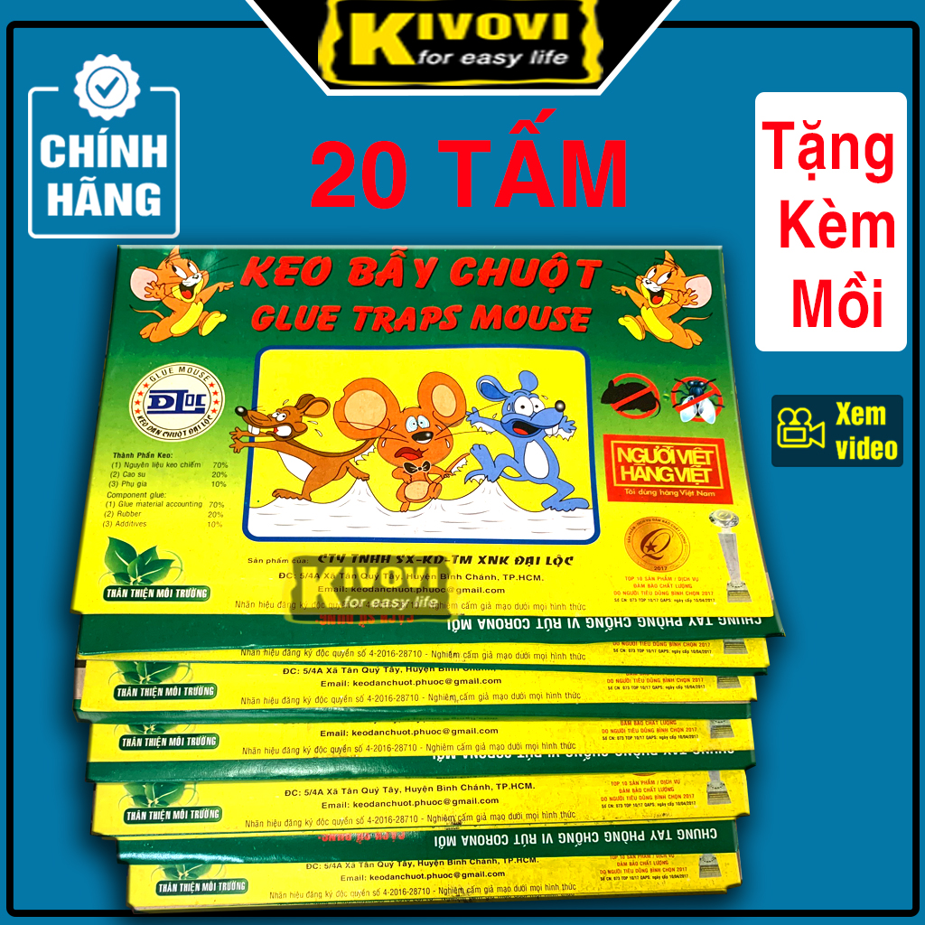 Combo 20 tấm keo dính chuột siêu dính đại lộc - miếng keo dán chuột, dính ruồi, dính kiến, dính gián hàng việt nam - keo bẫy chuột, bắt chuột diệt các loại côn trùng