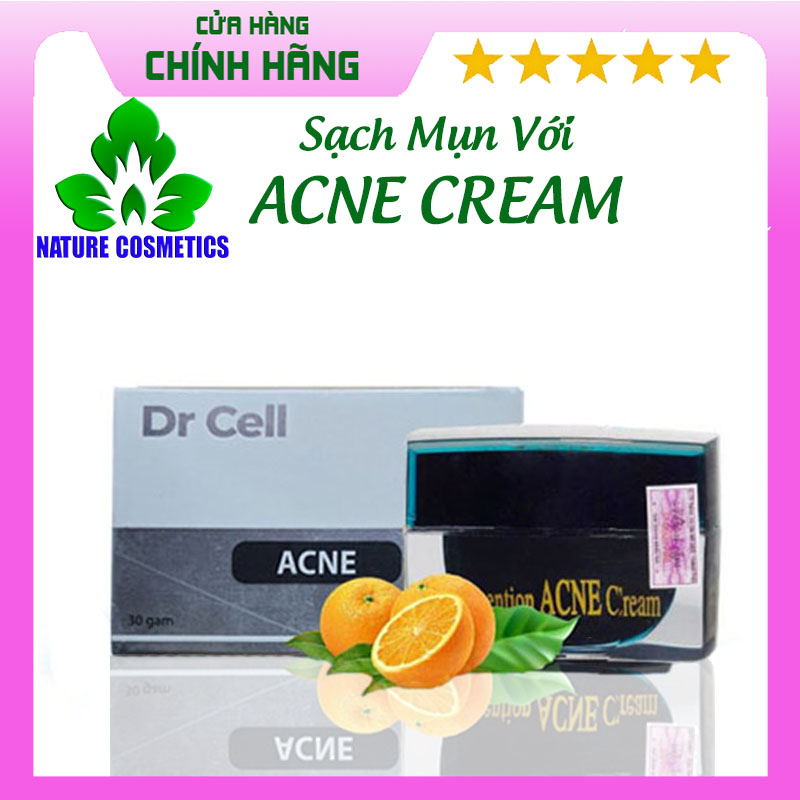 Kem mụn thâm, acne prevention dr cell, sạch mụn, mờ thâm mụn, ngăng ngừa viêm nhiễm. hộp 30g