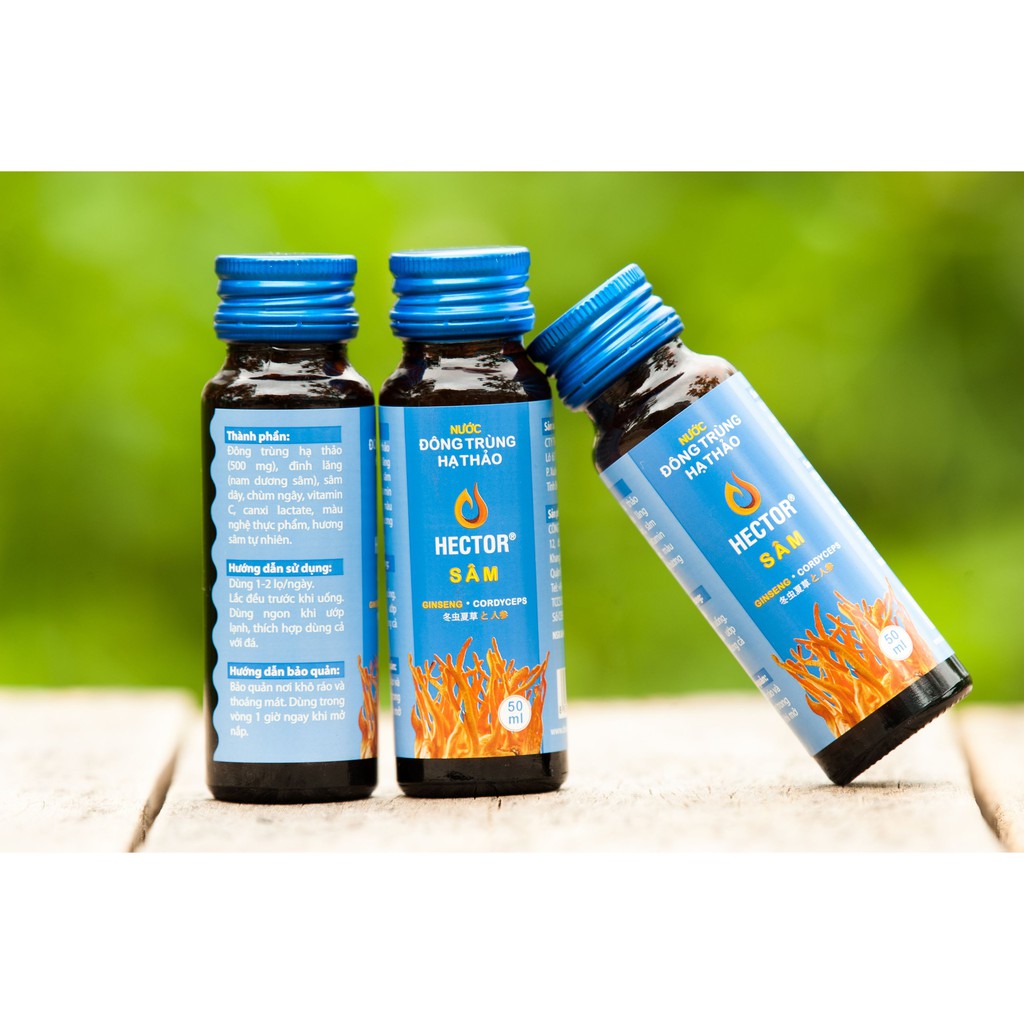 Hộp 10 Chai Hector Cordyceps Ginseng Sâm