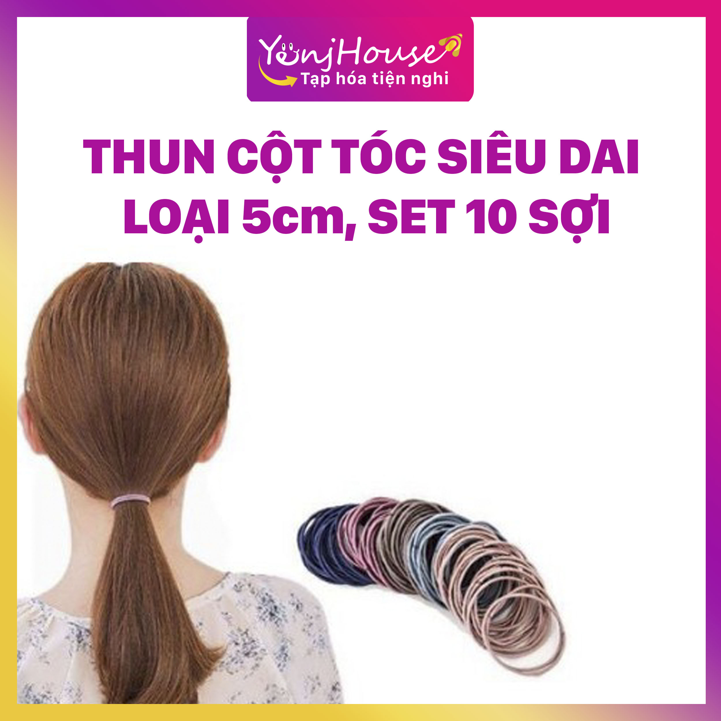 Thun cột tóc cho bé sét 10 sợi - yenjhouse