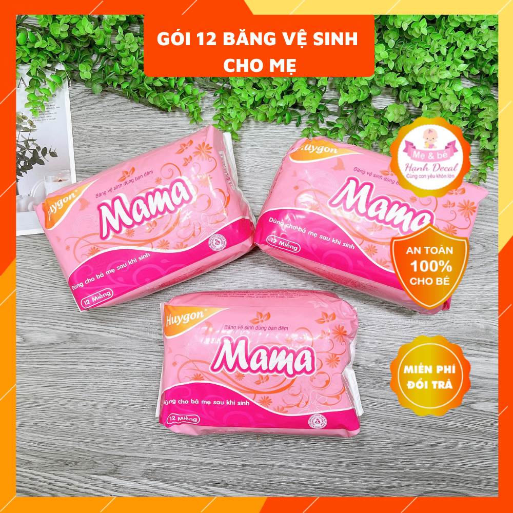 Băng Vệ Sinh Mama Cho Mẹ Sau Sinh ( Gói 12 Miếng )