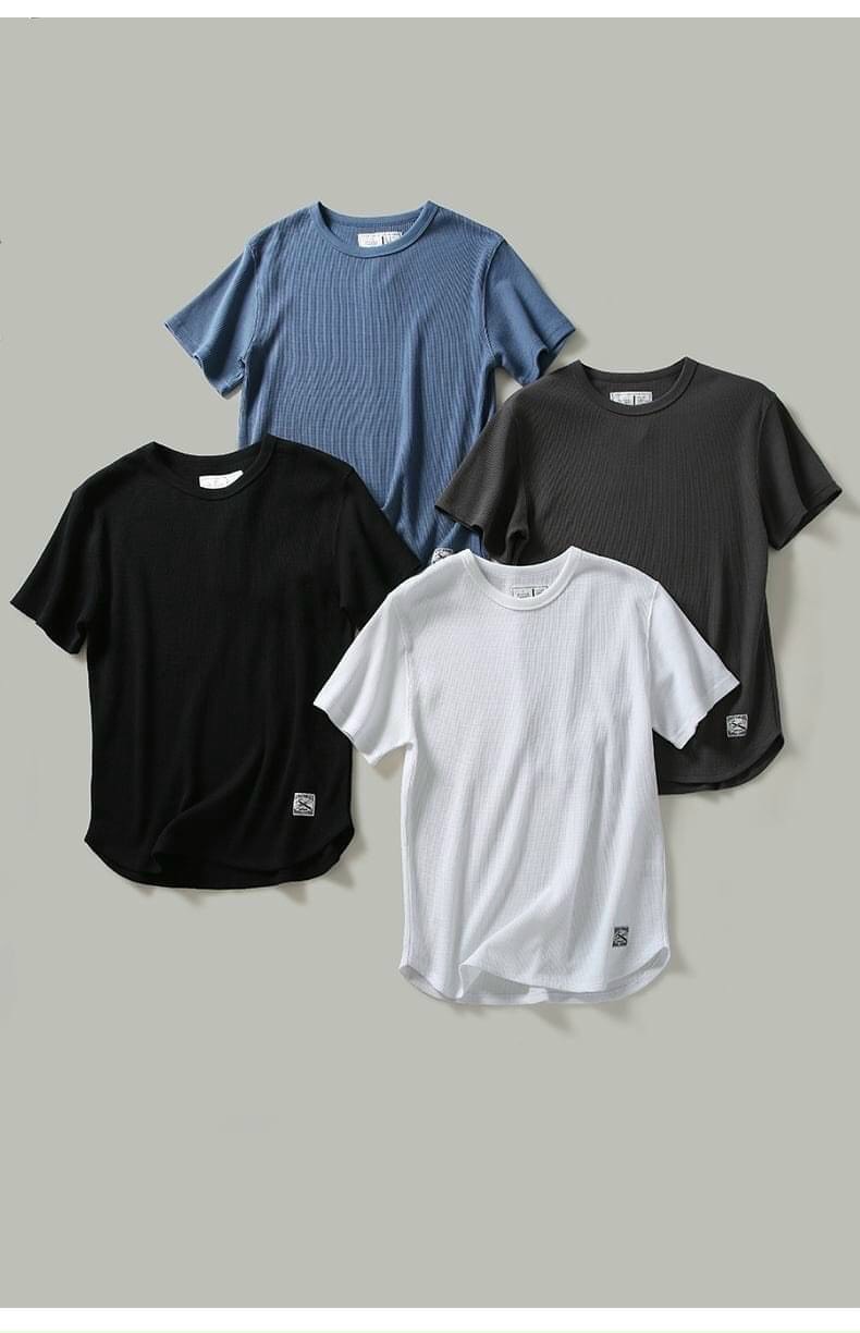 Áo thun nam trơn chất cotton tổ ong hàng xuất nhật cao cấp siêu hot 2022