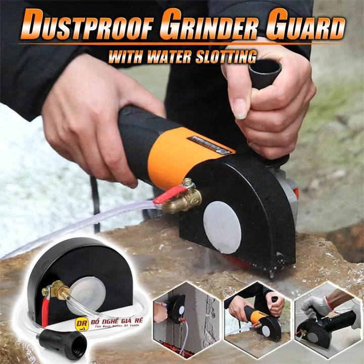 BỘ NẮP CHẮN BẢO VỆ VÀ BƠM TIẾP NƯỚC KHÔNG BỤI CHO MÁY CẮT RÃNH TƯỜNG MÁY MÀI GÓC CẦM TAY