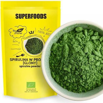 Bột tảo xoắn spirulina hữu cơ bio planet 200g