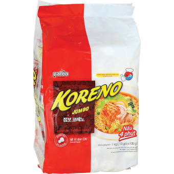Mì Jumbo Koreno Túi 10 Gói x 100g