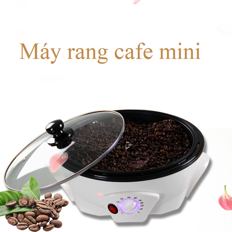 Máy rang cafe mini tự đảo khuấy