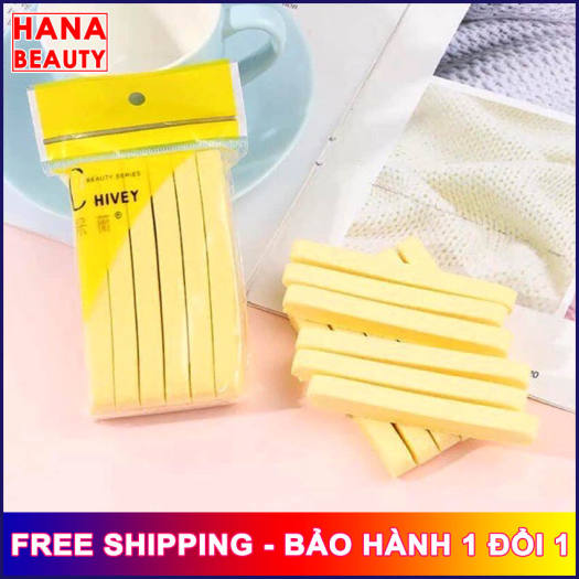Bông Rửa Mặt Bọt Biển Dạng Nén HiVEY hana tech được làm từ rong biển tự nhiên, khi cho vào nước, sẽ nở ra thành một miếng bông mềm mại - Hanatech