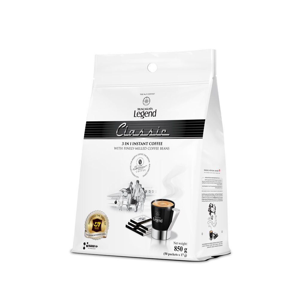 Cà phê Trung Nguyên Legend Classic - Bịch 50 gói 17gr