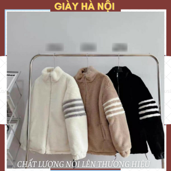 Áo lông kẻ ngang hot trend lông mềm mịn siêu ấm dáng hàn quốc, , áo lông cừu mùa đông, áo khoác lông cừu cổ trụ cổ đứng, áo khoác lông vũ, áo lông mũ gấu, áo lông cừu tai thỏ, áo lông cừu 2 mặt