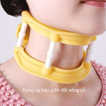 Dụng cụ kéo giãn đốt sống cổ bằng silicon cho người  thoái hóa đốt sống cổ, giữ cổ đúng tư thế
