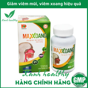 Viên uống giảm viêm mũi dị ứng, viêm xoang MAXXOANG - giảm các triệu chứng đau nhức do xoang thành phần hoa ngũ sắc an toàn hiệu quả
