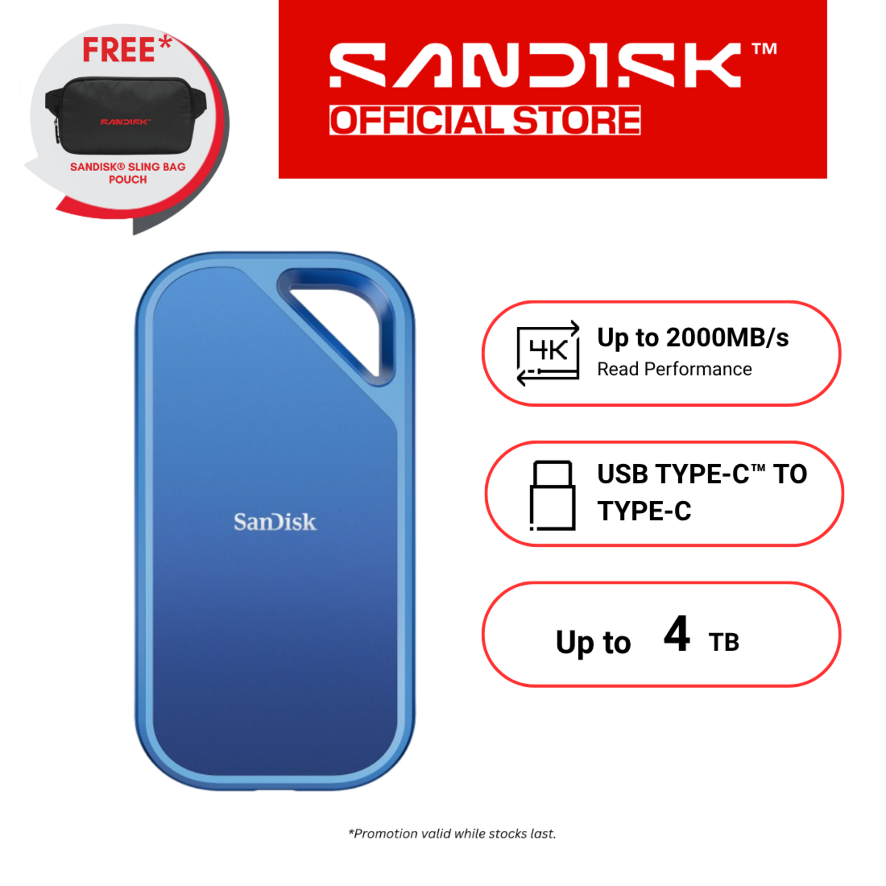 SanDisk® Extreme Portable SSD E61 | Lazada Singapore