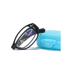 PTQ Folding Anti-Blue Reading Glasses Eyeglass Women Men Portable Magnifier Eyewear +100 +150 +200 +250 +300 +350 +400