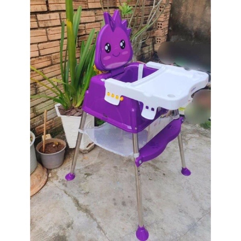 Bộ Bàn Ghế Ăn dặm cho bé hình khủng long, nhựa an toàn chất lượng cho bé
