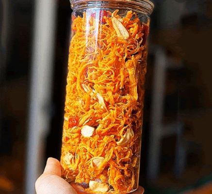 Khô gà bơ tỏi 300g siêu ngon đồ ăn vặt