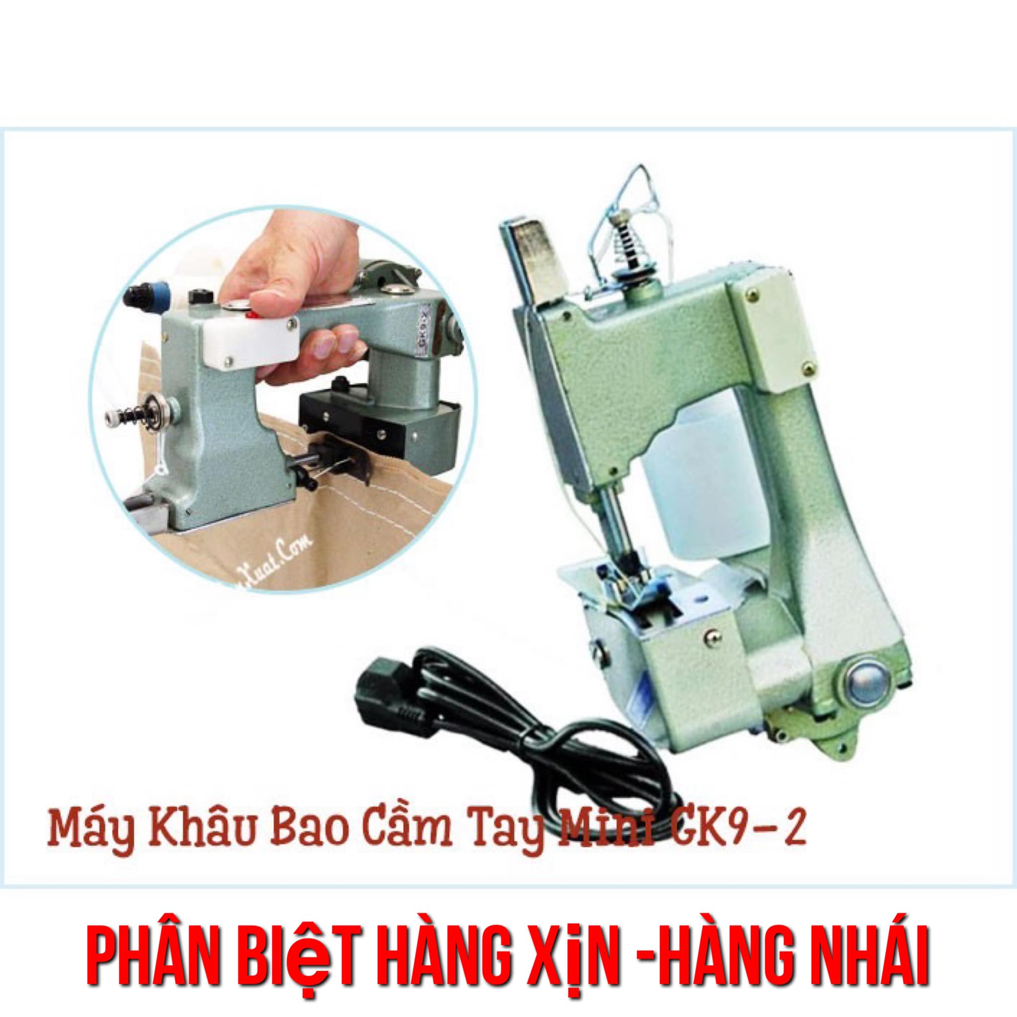 Máy may bao cầm tay – máy may bao bì gk9-2 - máy may bao tải – máy may mini – máy may miệng bao chuyên nghiệp