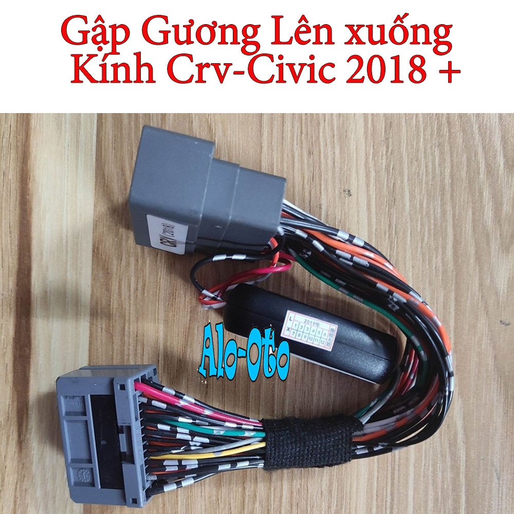 Gập gương lên xuống kính Crv/Civic 2018-2023 hàng theo xe cắm giắc zin, Có video và kỹ thuật viên hướng dẫn lắp đặt