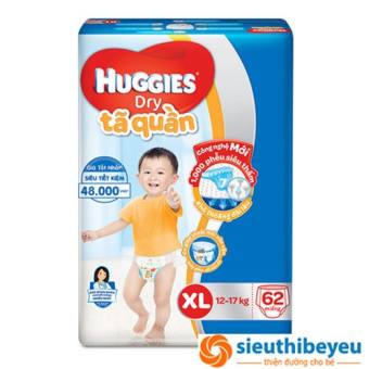 BỈM QUẦN HUGGIES XL62