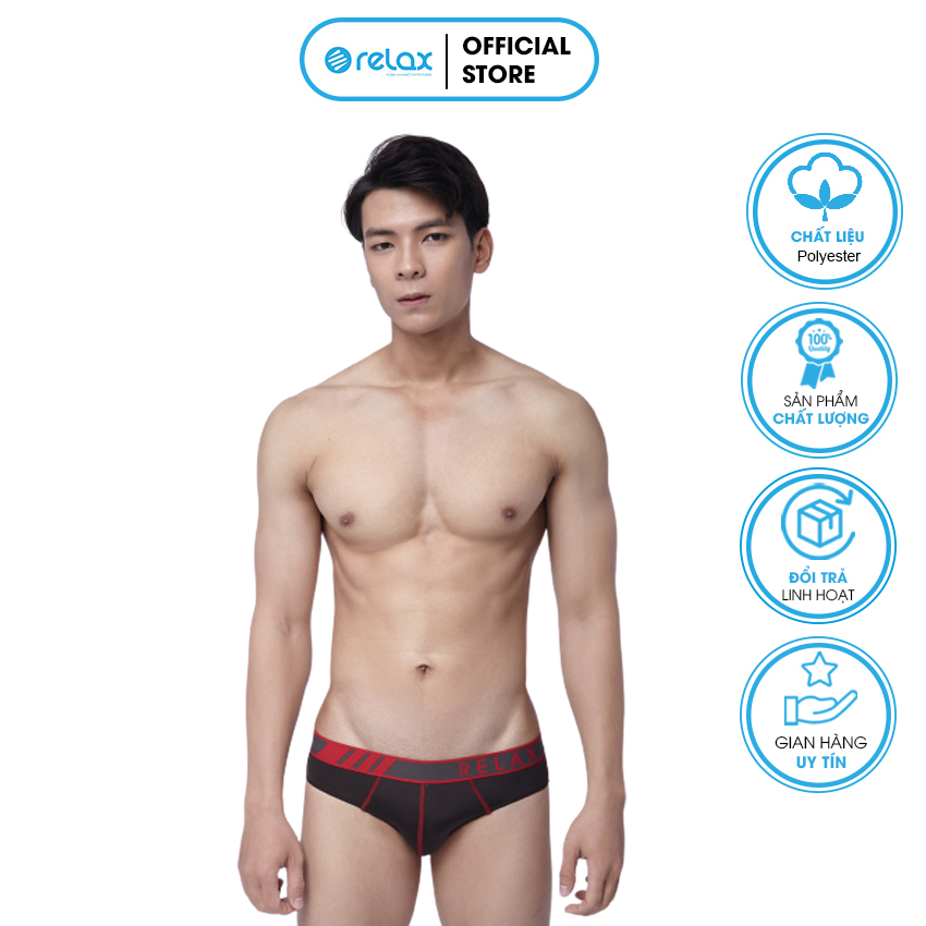 Quần lót nam brief rltk016 thoáng mát mềm mại cao cấp, quần sịp nam co giãn tốt thiết kế tinh tế ôm gọn - relax family
