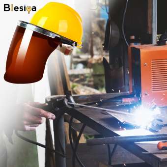 Blesiya Hàn mũ trùm mắt kính Máy Tính Giá đỡ nhôm Mũ Công việc Hat cho hàn đánh bóng MIG