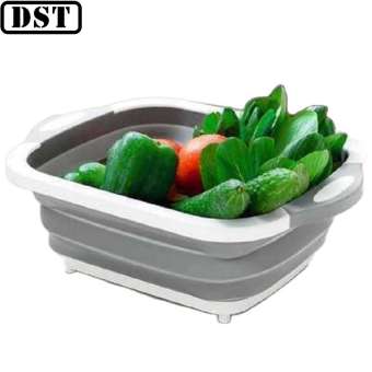 Bộ Thớt Kèm Chậu Gấp Gọn Đa Năng, [HÀNG HOT] THỚT GẤP GỌN ĐA NĂNG 3IN1 - BỘ THỚT GẤP GỌN KÈM THAU RỔ RỬA HOA QUẢ TIỆN LỢI, CHẬU GẤP GỌN KÈM THỚT THÔNG MINH