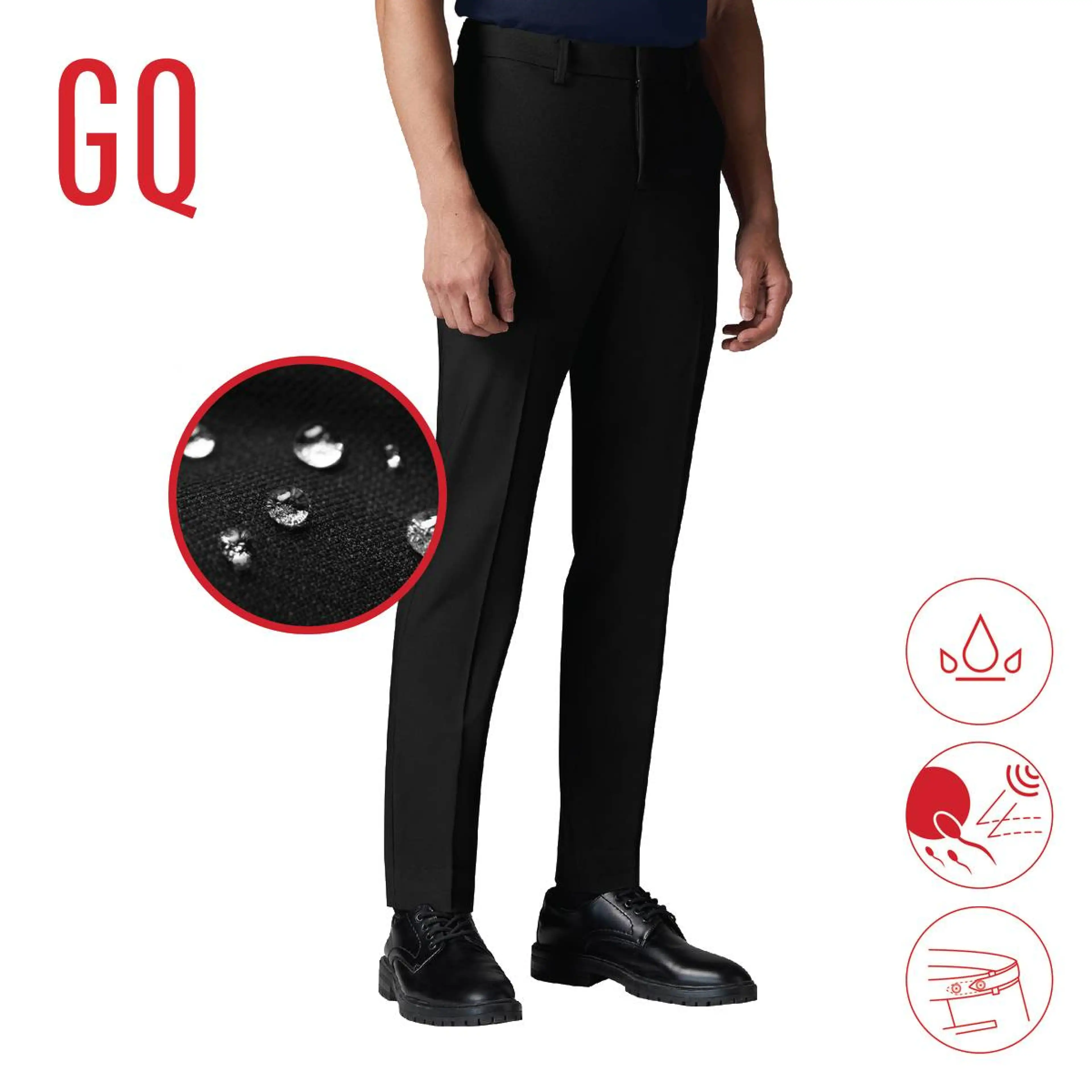 [Buy 2, Get Reduced to 2,990.-] Gq Perfect Pants, Black Trousers.