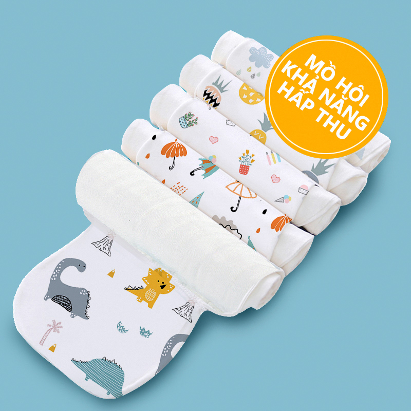 Einmilk.ân ninh Khăn thấm mồ hôi 4 lớp 100% cotton Muslin thấm hút nhanh, thoáng khí QAT