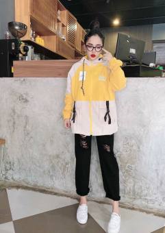 Áo khoác kaki jean nữ thời trang-áo khoác kaki jean nữ phong cách trẻ trung-áo khoác kaki jean nữ mẫu mới BINSTORE94 ms206