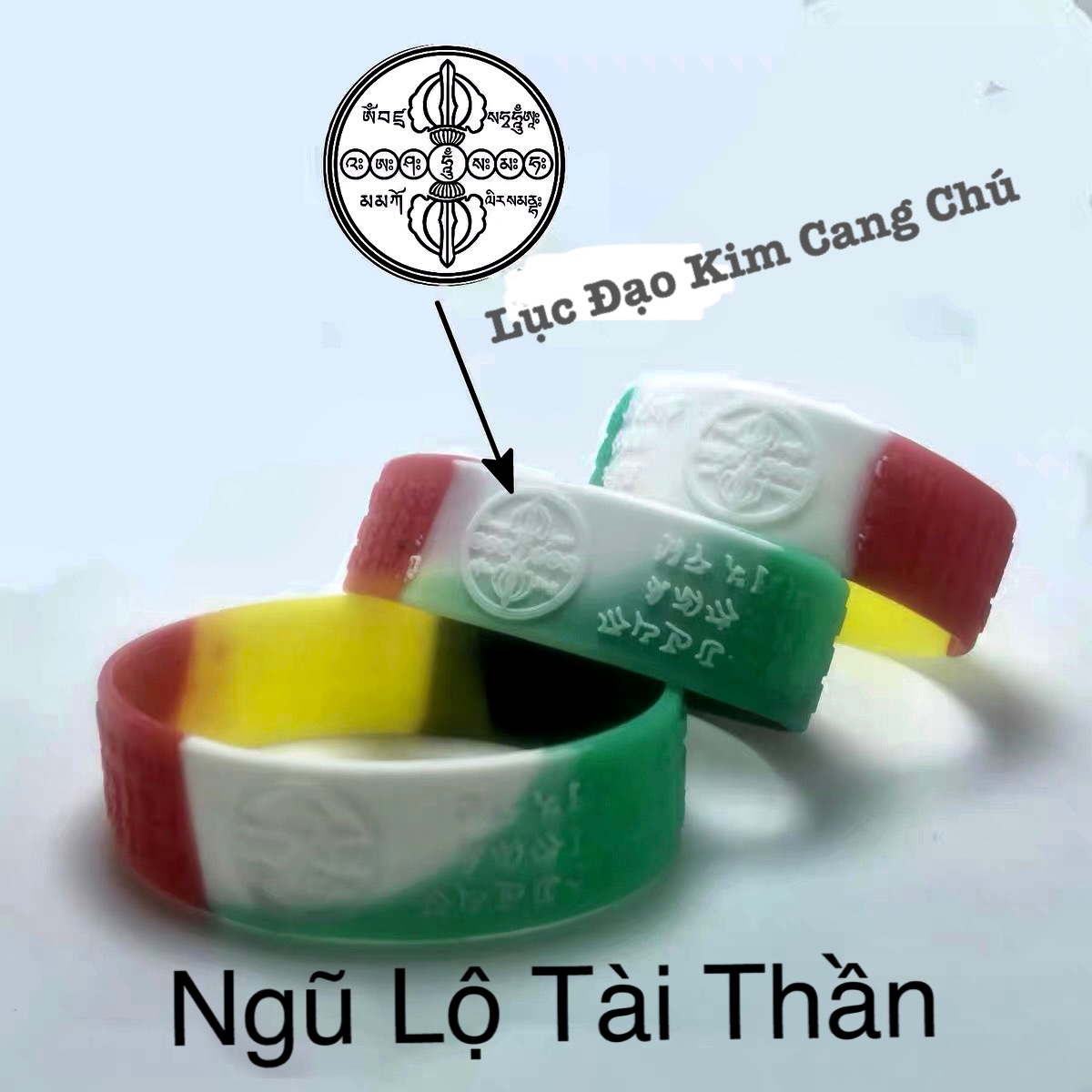 Vòng đeo tay 5 Vị thần Tài Mật Tông - Ngũ lộ tài thần