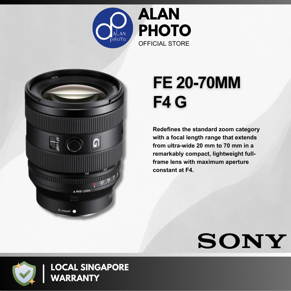 Sony FE 20mm F1.8 G Lens For Sony FE [SEL20F18G] | Sony Singapore