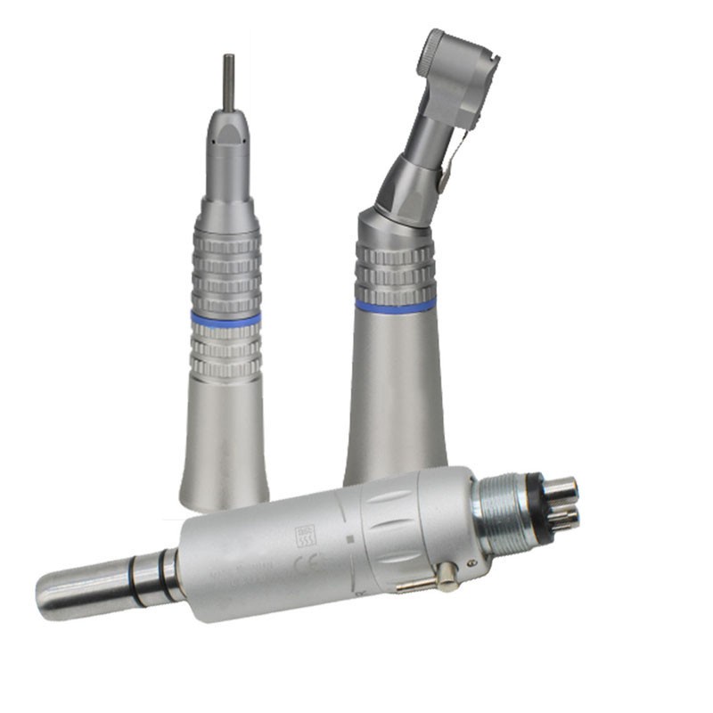 Gambar Dental Low Speed Turbine Straight Contra Angle Air Motor with 2 4 Holes for Lab Micromotor Polishing Tool