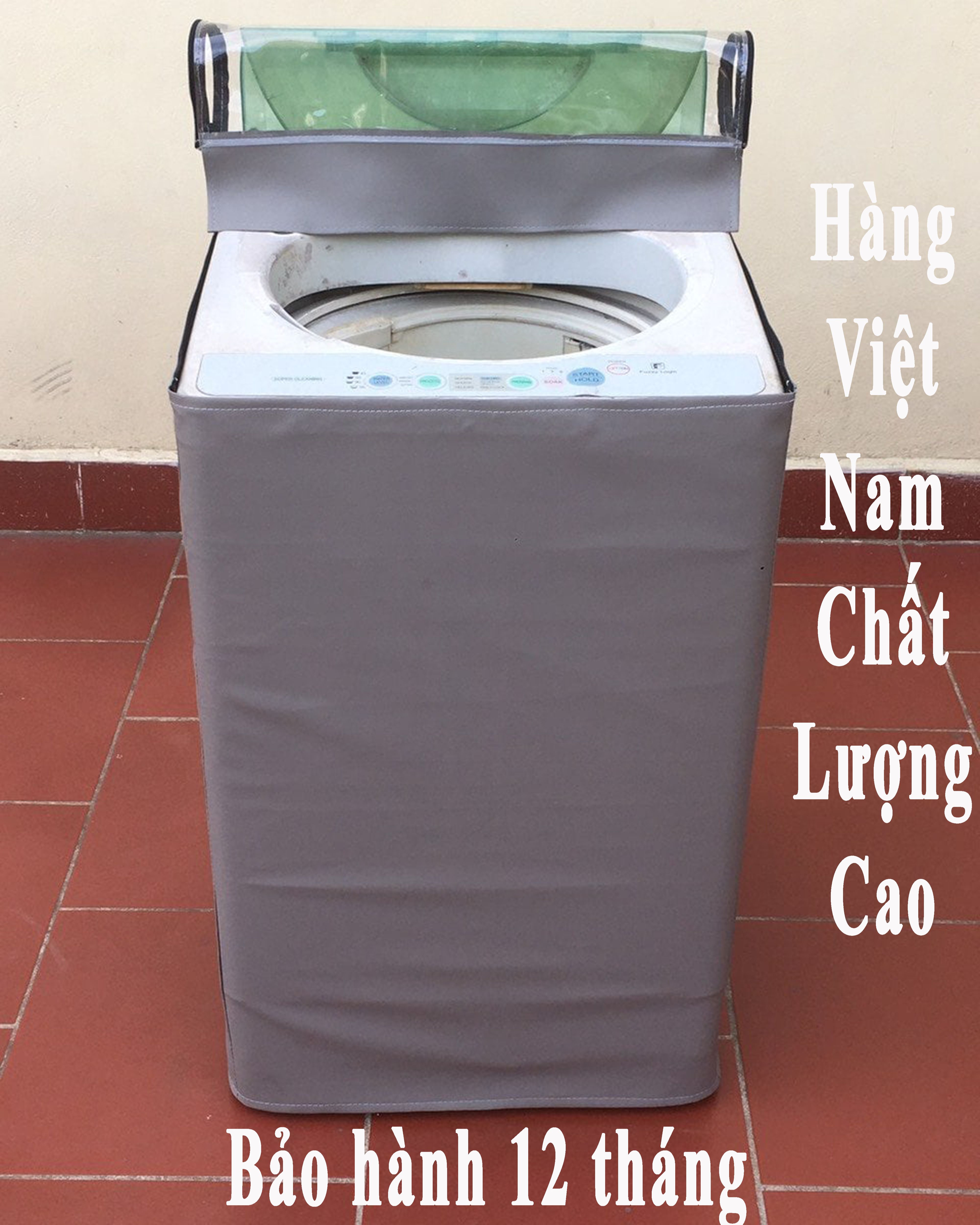 Bọc trùm máy giặt Bạt che máy giặt Cửa trên cửa đứng Chất liệu da và vải dù xịn không nổ vỏ