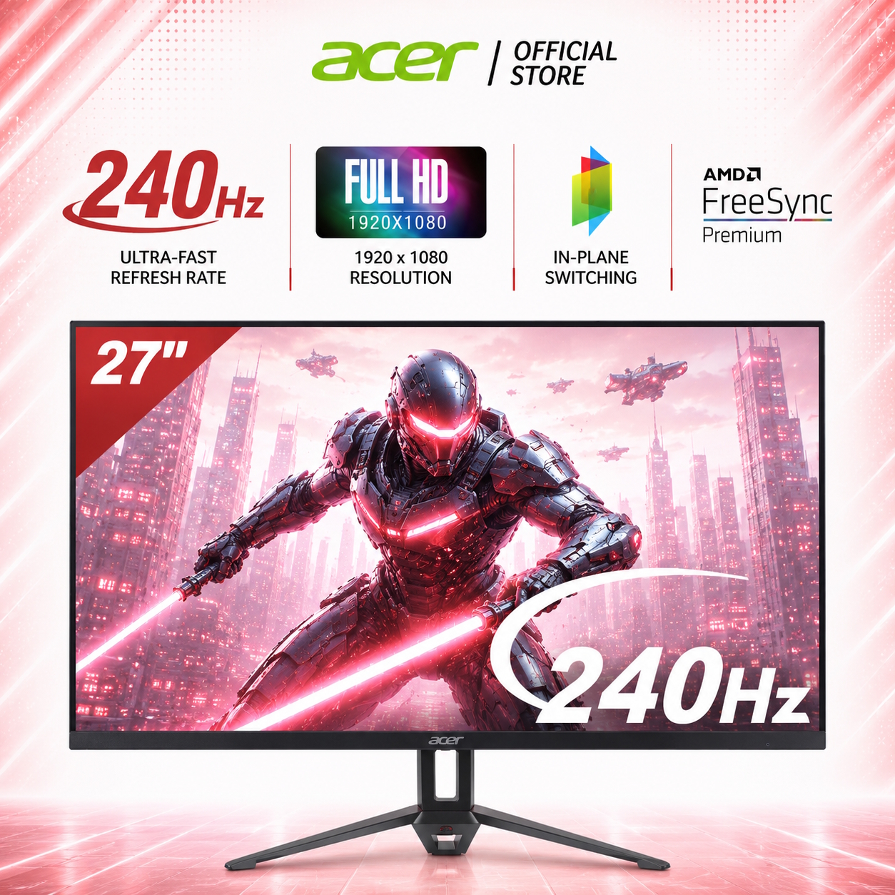 New 300Hz Refresh Rate] Acer Nitro VG250Q F 24.5-Inch FHD IPS