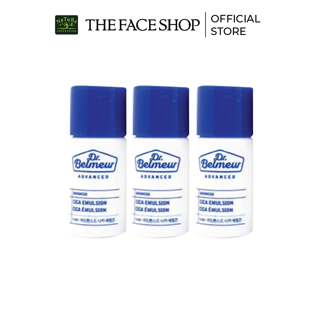 Combo Sữa Dưỡng Da Thefaceshop Dr.Belmeur Advanced Cica Emulsion 6MlX3