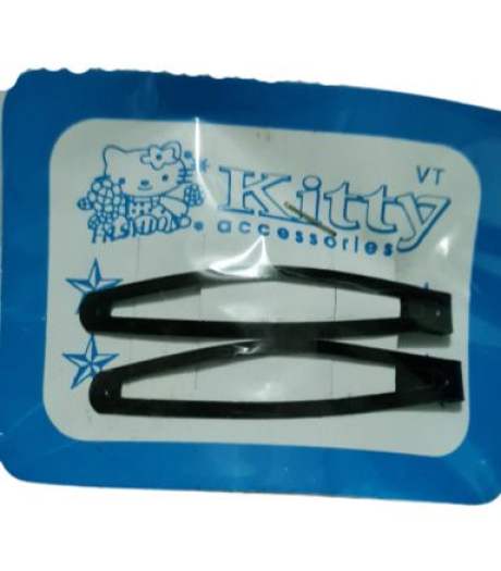 Cặp kẹp tóc đen, trơn cho nữ