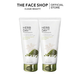 Combo 2 Sữa Rửa Mặt Tạo Bọt THE FACE SHOP Herb Day 365 Master Blending 170ml