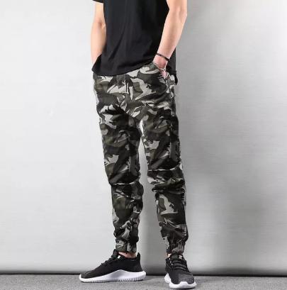 Quần lính kaki rằn ri chất mềm mịn - quần jogger kaki thể thao nam nữ