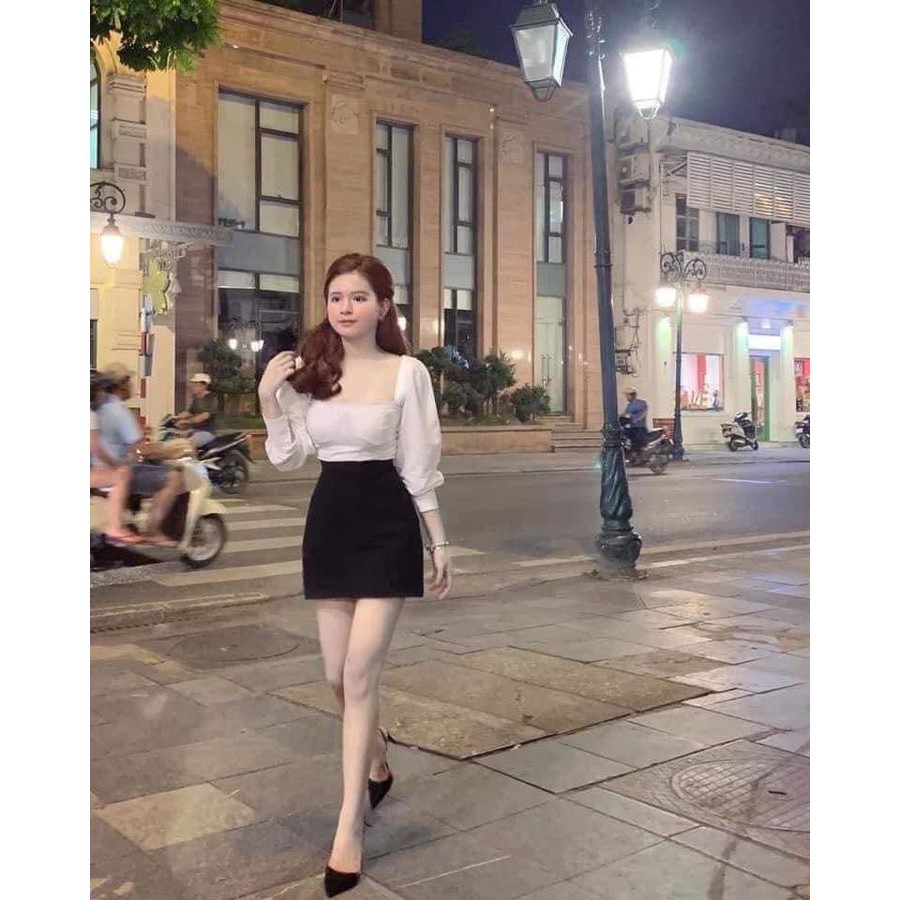 Chân váy chữ a 2 túi chất đẹp form chuẩn, tôn dáng