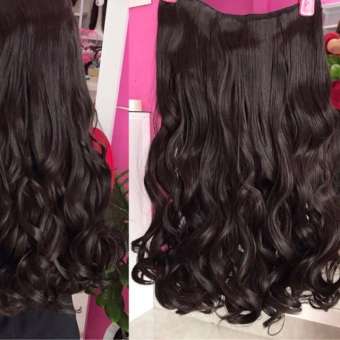 Tóc Giả Kẹp chữ U xoăn dài 60cm- Hình Chụp