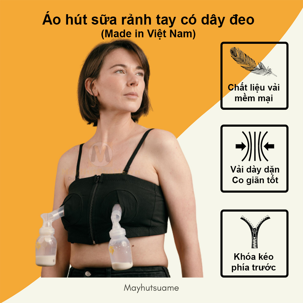 Áo hút sữa rảnh tay có dây Freesize - dùng để hút sữa