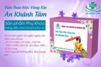 Viên đặt phụ khoa An Khánh Tâm tặng kèm lọ xịt