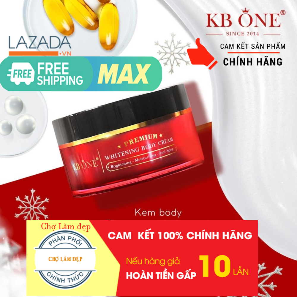 [Chính hãng, date mới] Kem Dưỡng Trắng Da Toàn Thân Body Sữa Tuyết KB ONE 100g – (Ngày và đêm) Whitening Body Cream Premium